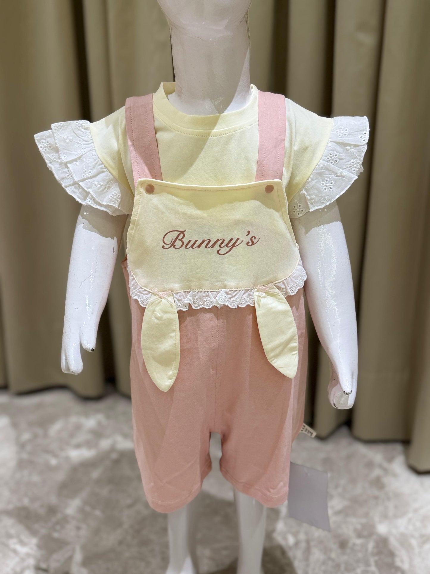 Soft Peach Bunny Jumpsuit