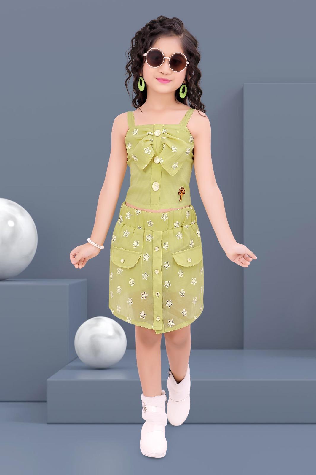 Bright Mint Green Shorts Set