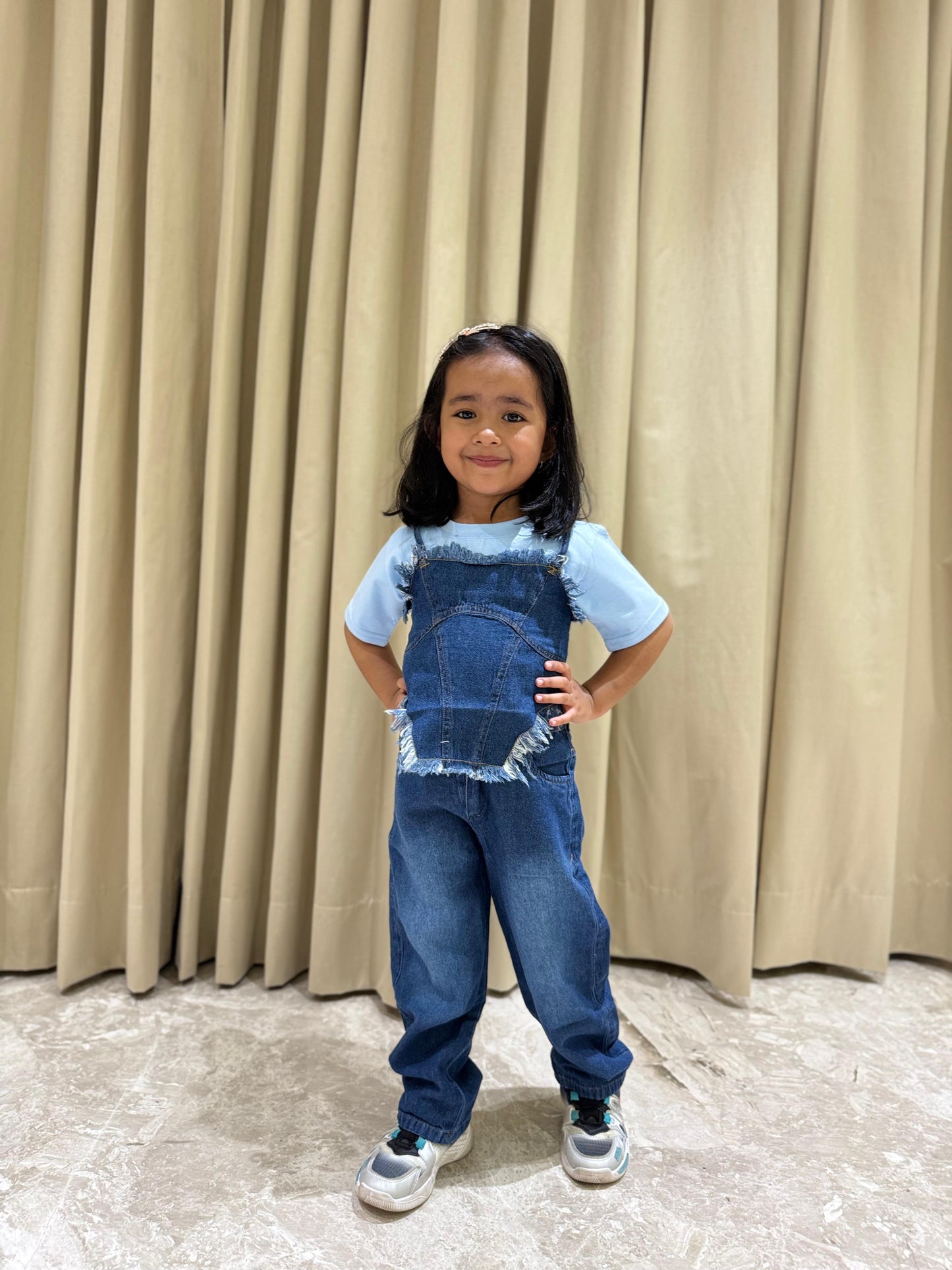 Peppy Blue Denim Coord Set