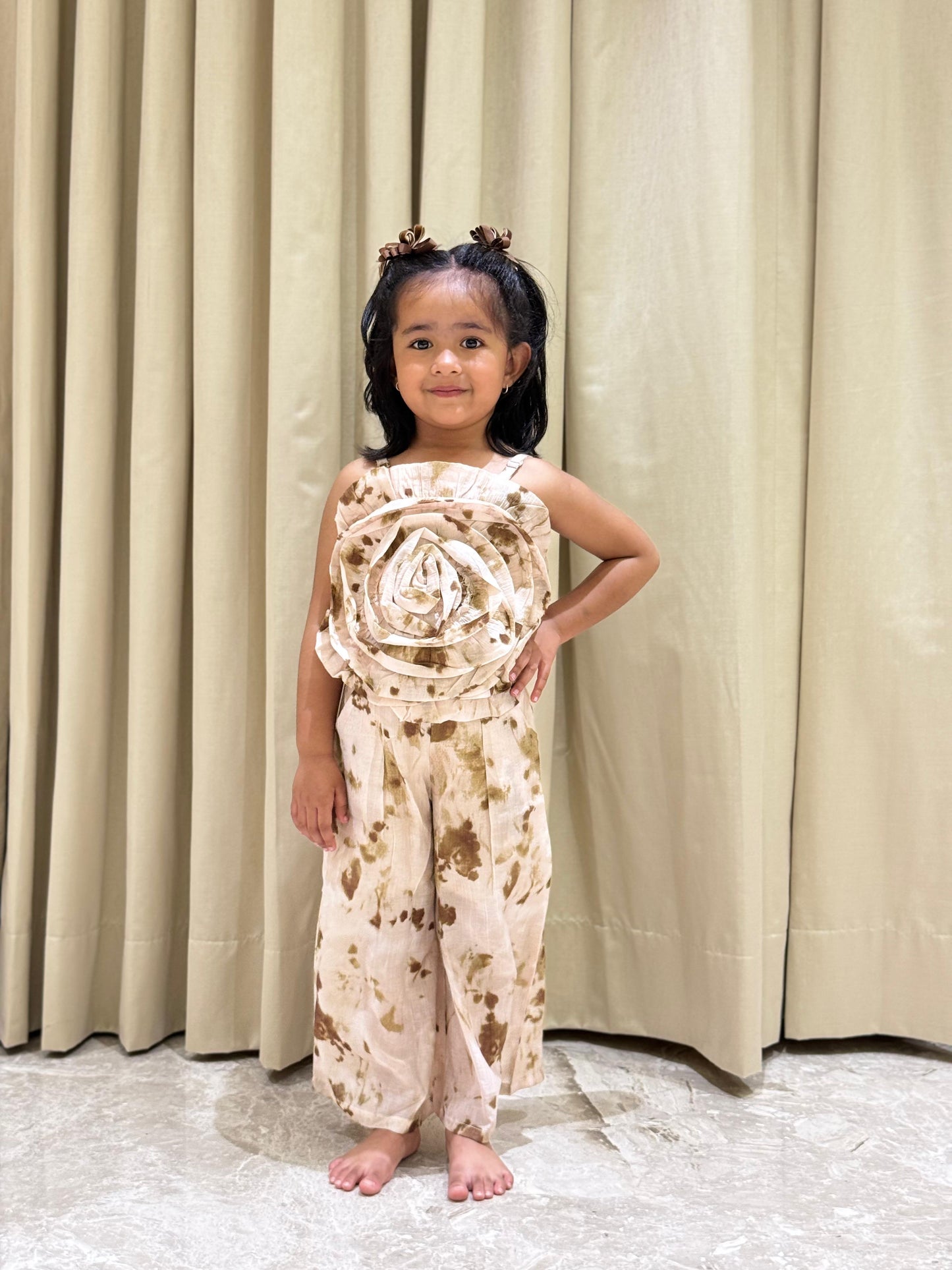 Dreamy Cream & Brown Coord Set