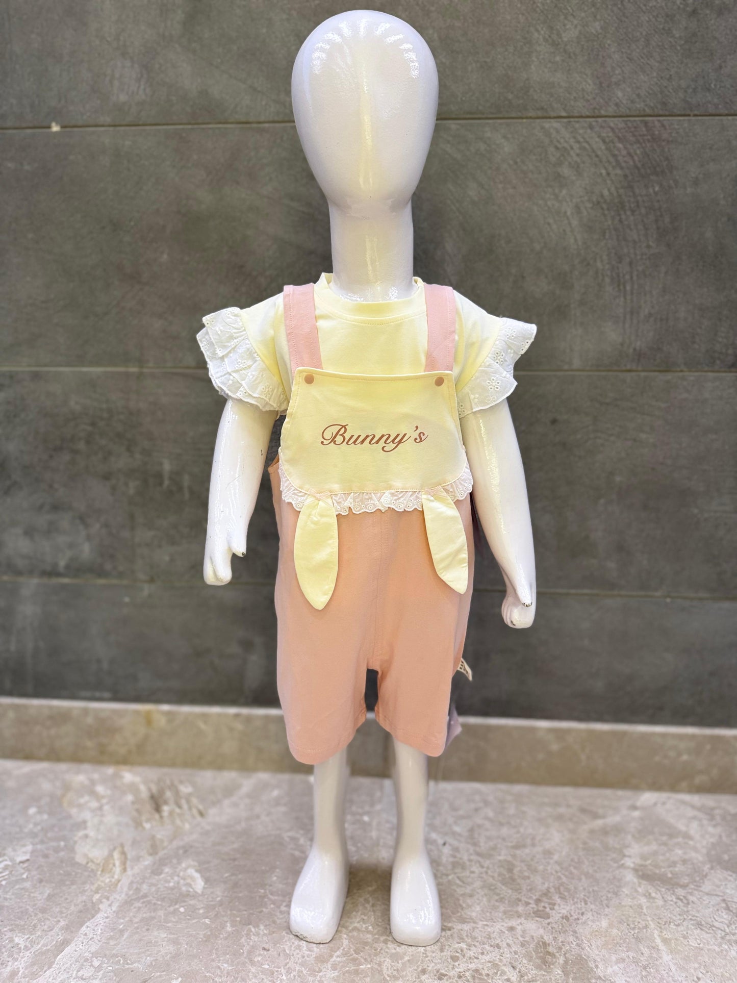 Soft Peach Bunny Jumpsuit