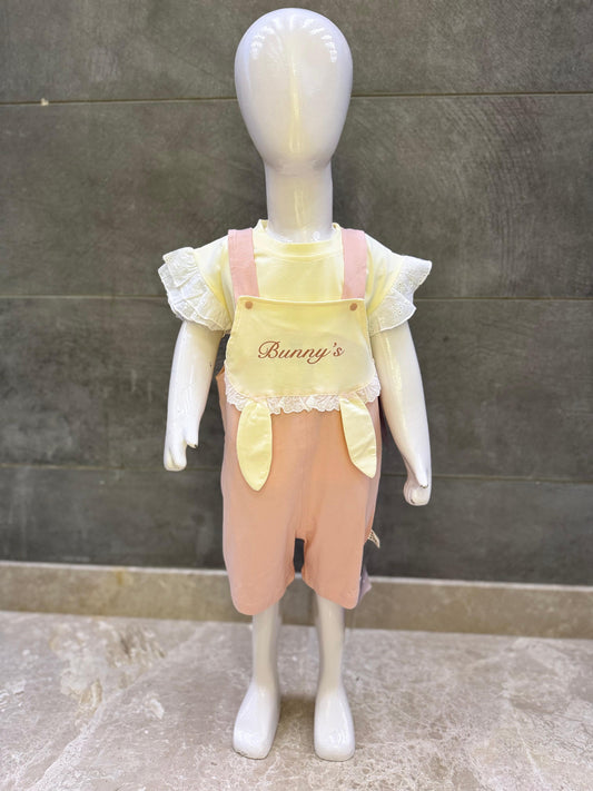 Soft Peach Bunny Jumpsuit