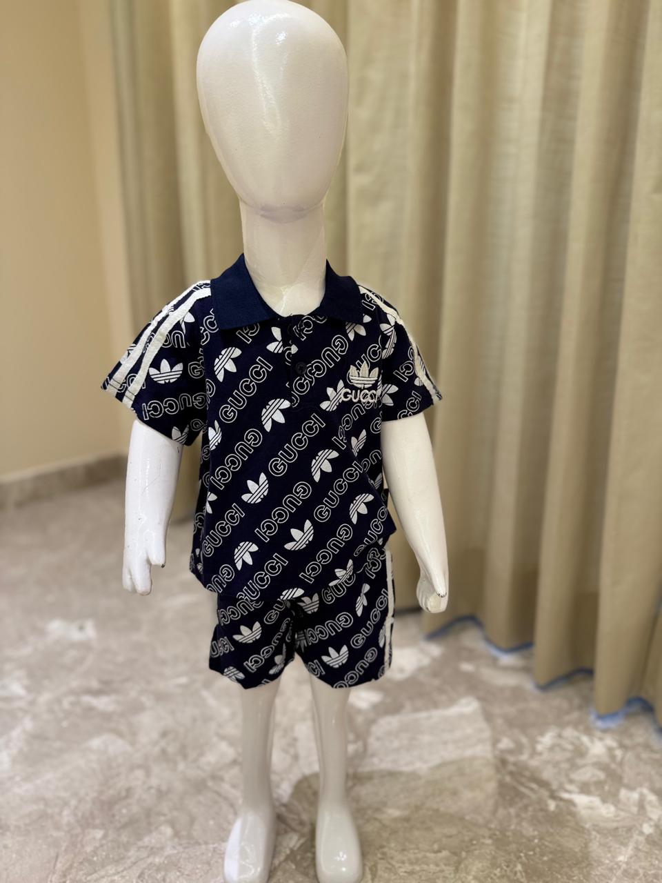 Cozy Navy Blue Shorts Set