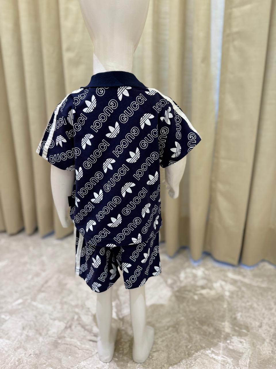 Cozy Navy Blue Shorts Set