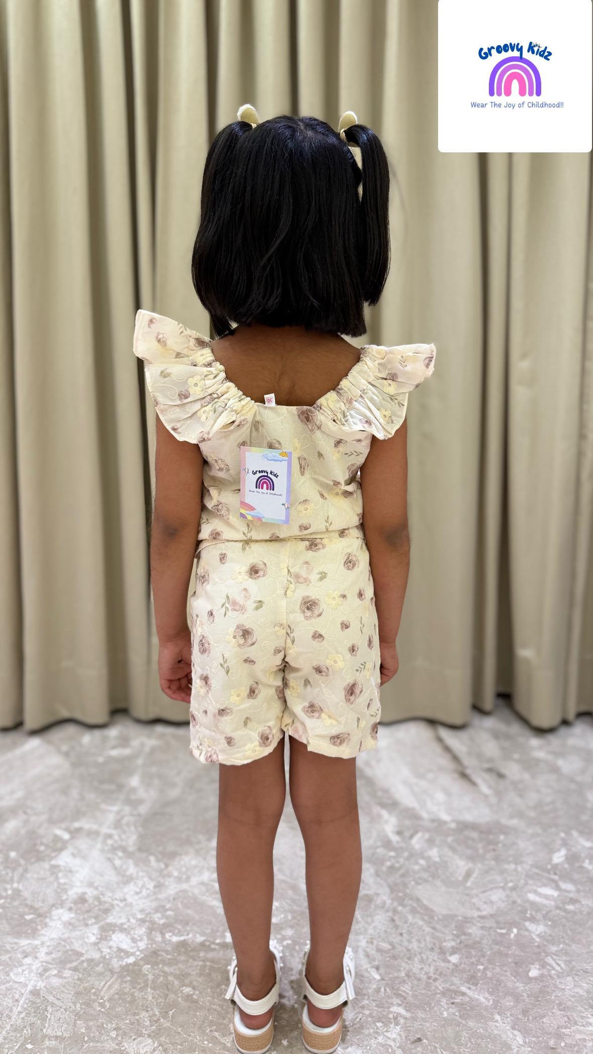 Sweet Cream & Mauve Shorts Set