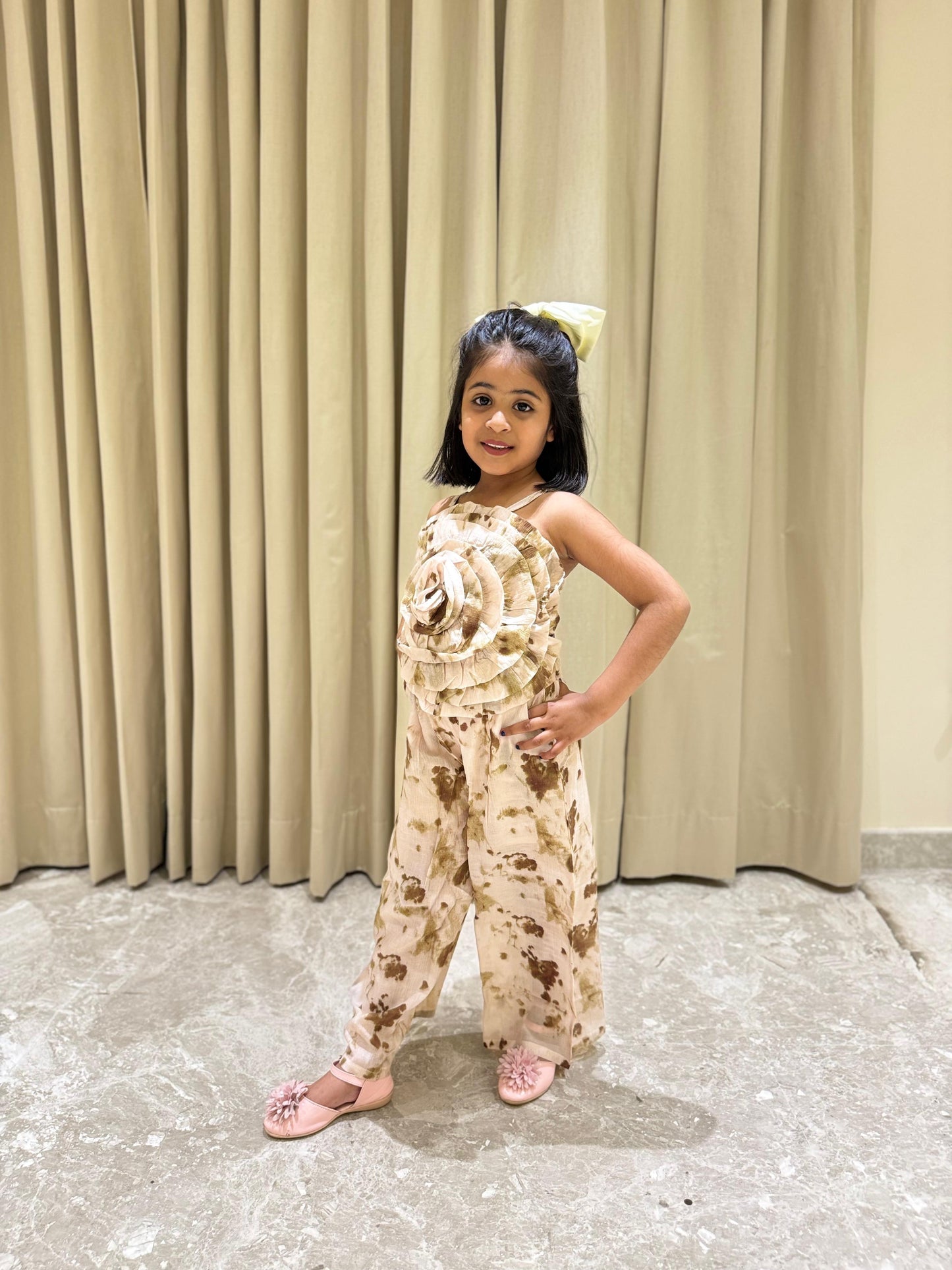 Dreamy Cream & Brown Coord Set