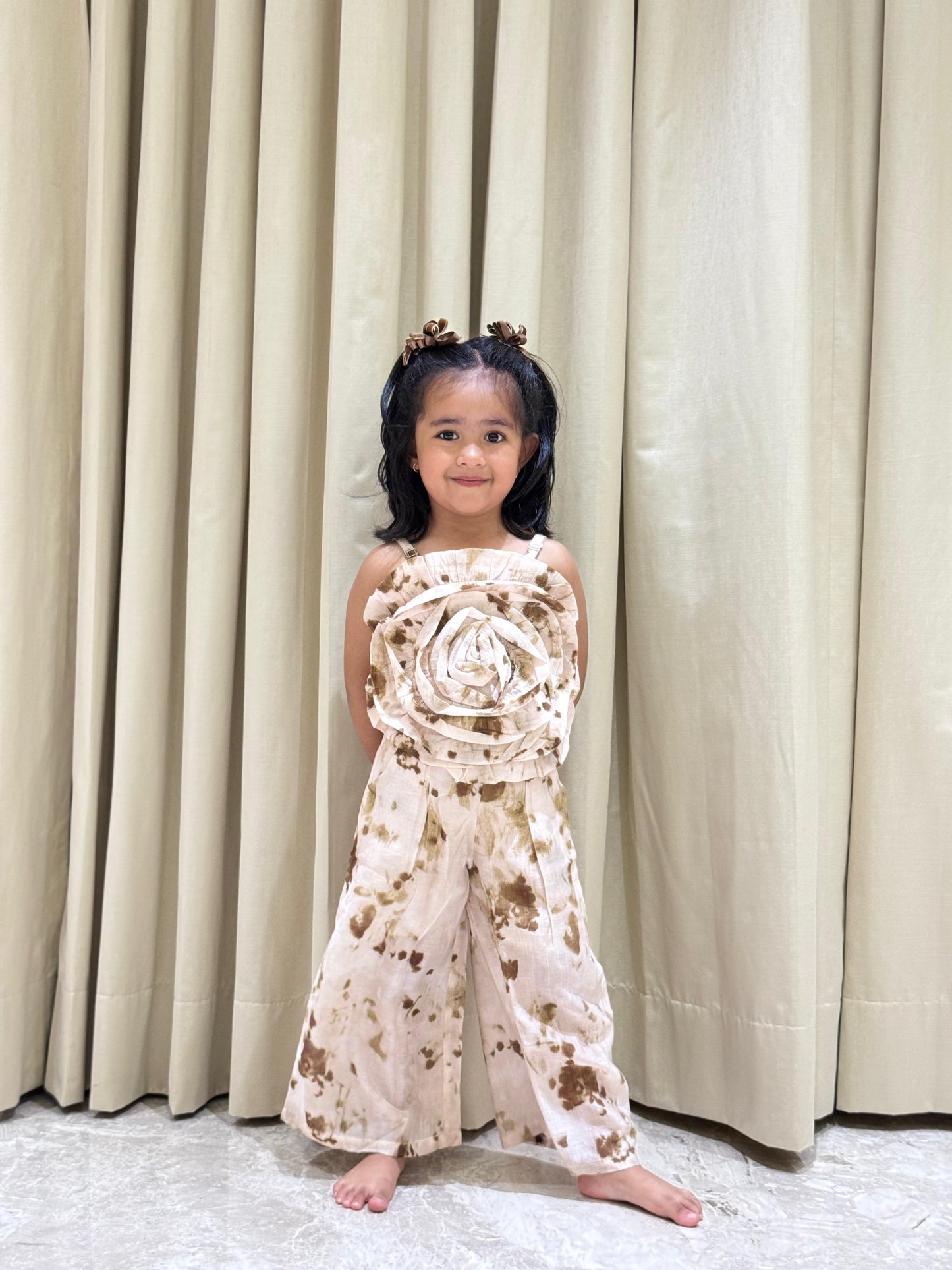 Dreamy Cream & Brown Coord Set